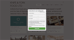 Desktop Screenshot of knifeandforkfood.co.uk